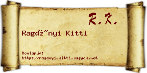 Ragányi Kitti névjegykártya